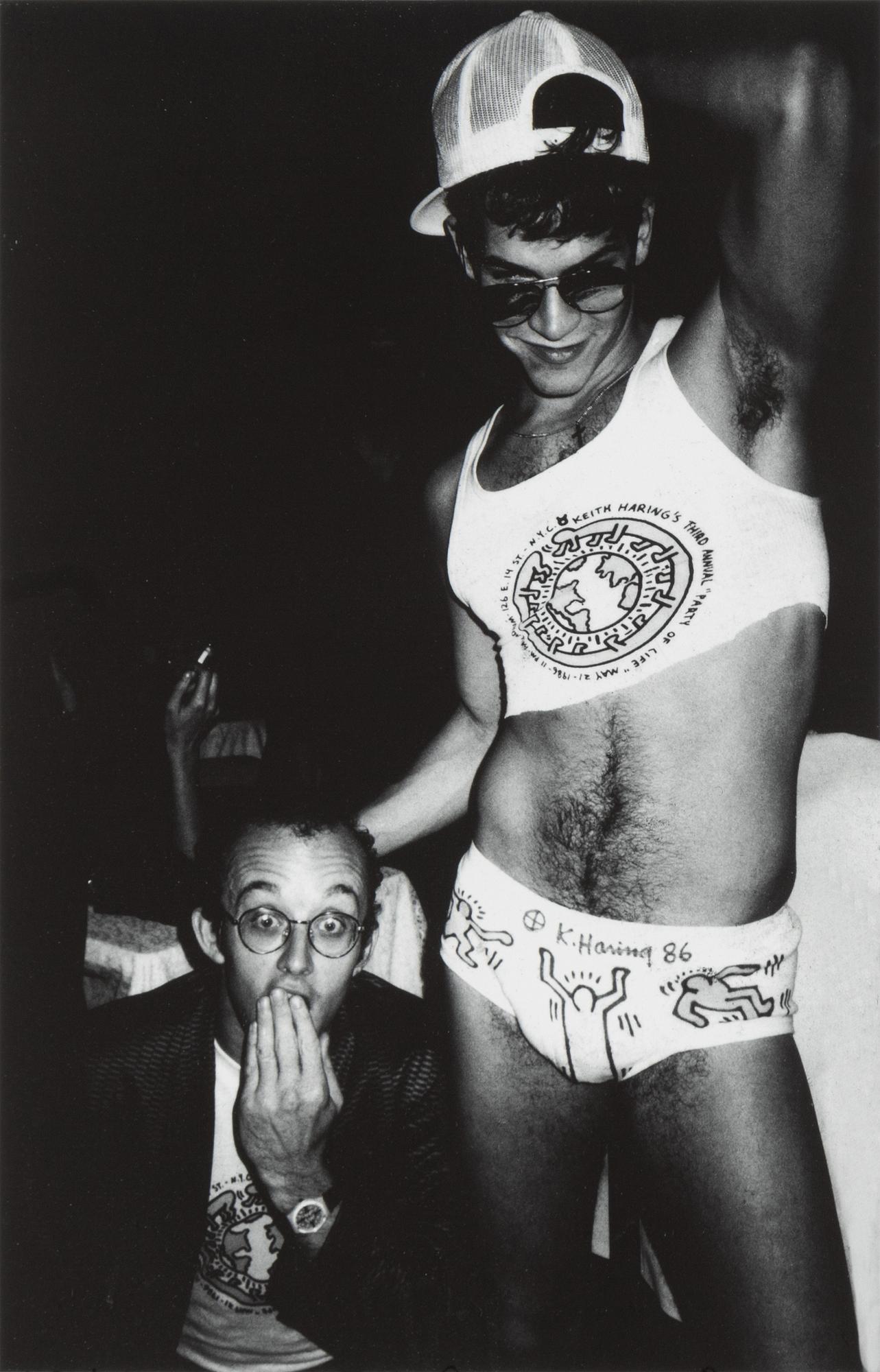 Ricky Powell, "Keith Haring The Palladium NYC 1986".