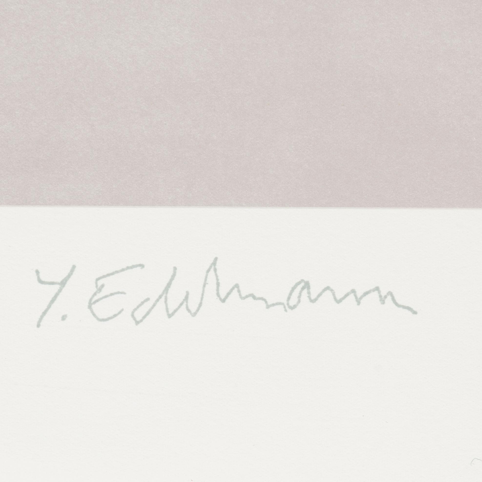 Yrjö Edelmann, färglitografi, 1991, signerad EA 18/30.
