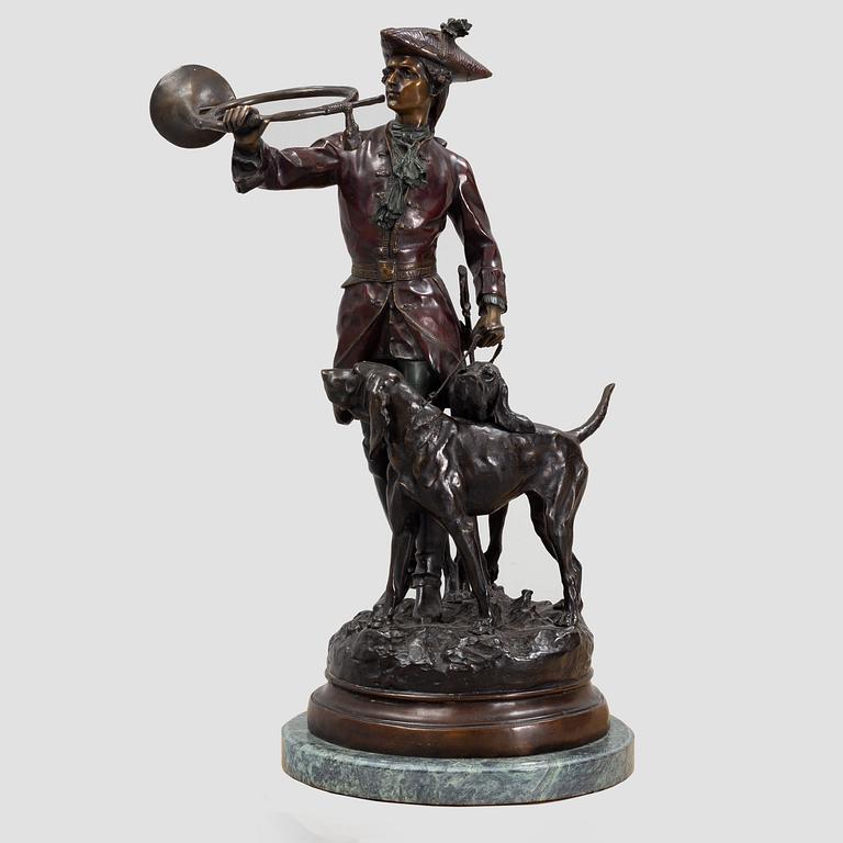 Hippolyte Moreau & Prosper Lecourtier, after. Sculpture, bronze.