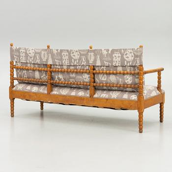 A sofa and four foldable armchairs, first half of the 19th century.