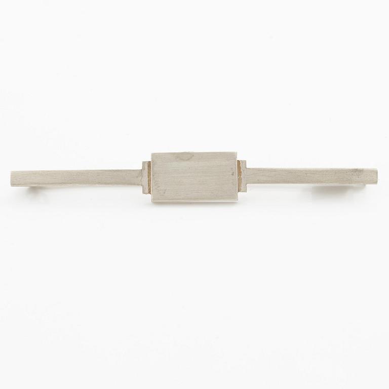 Wiwen Nilsson, a brooch, silver, geometric shape, Lund 1941.