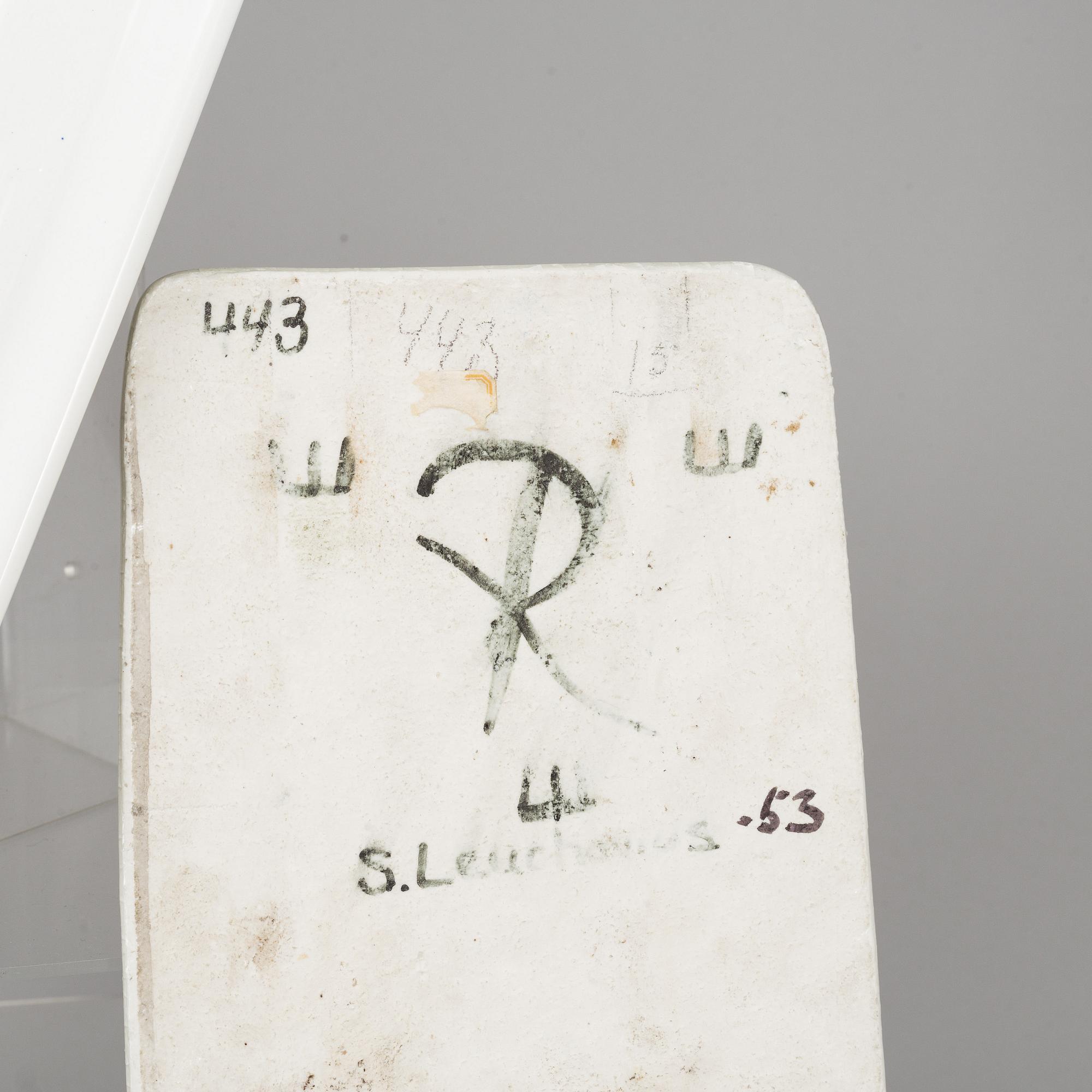 SYLVIA LEUCHOVIUS, three stoneware wall reliefs, Rörstrand, Sweden, one dated 1953.