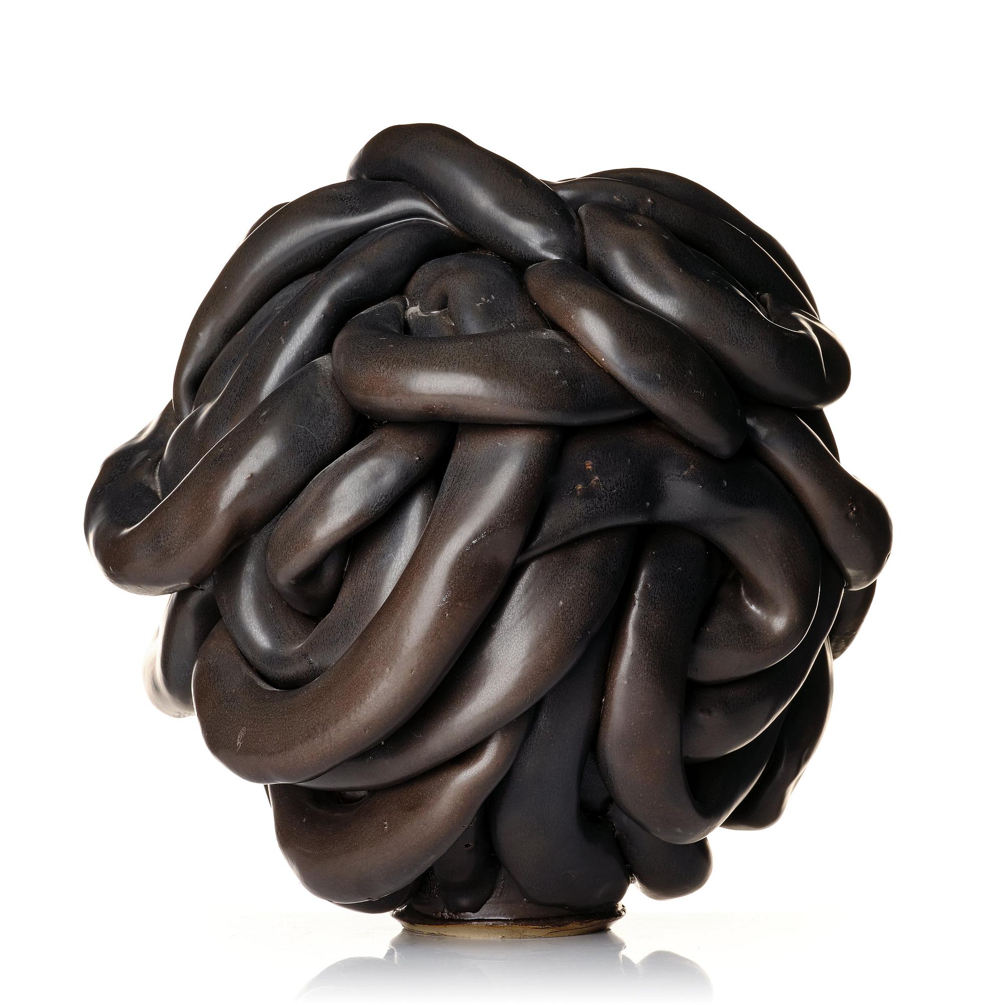 Mårten Medbo, a glazed stoneware sculpture, "Hose", dated 2012.
