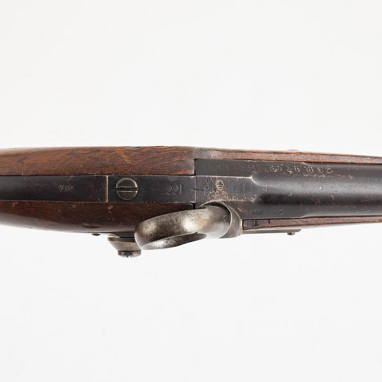 A Danish perussion pistol, m/1848, Kronborgs faktori, 1850.