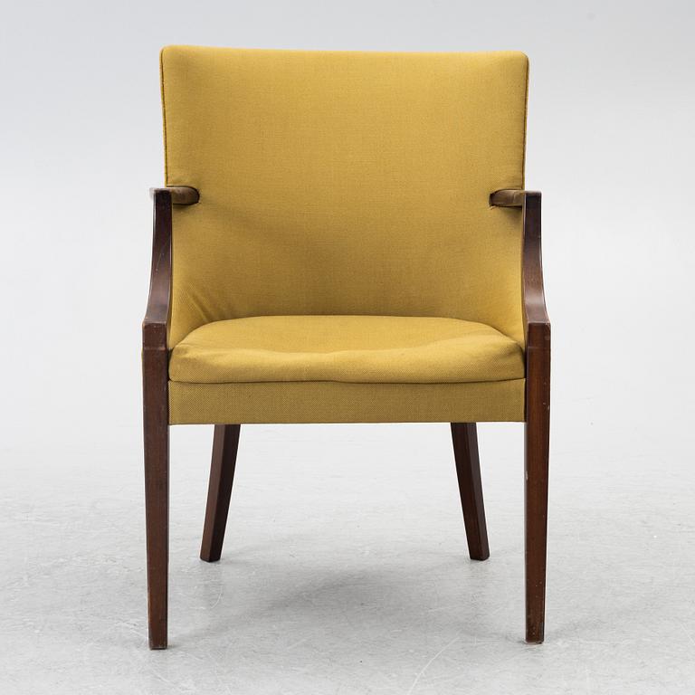 Armchair, C.B. Hansen, Denmark, mid-20th century.
