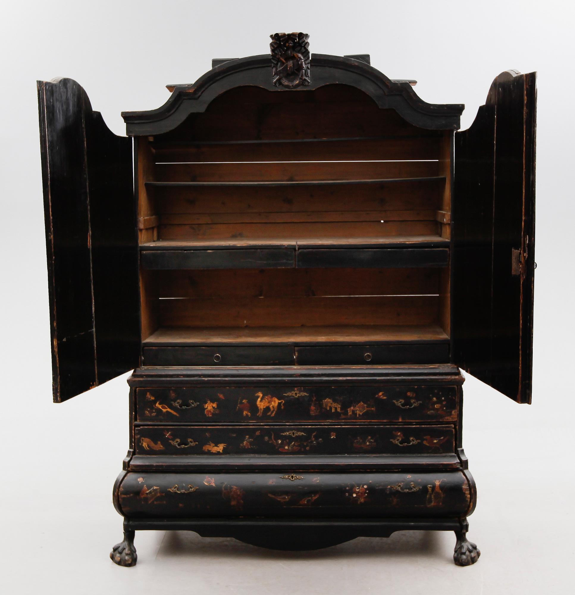 SKÅP, mellaneuropa, rokoko, 1700-talets andra hälft.