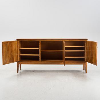 A walnut veneered sideboard, Fritz Hansen, Denmark, mid 20th Century.