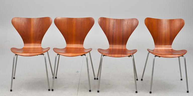 STOLAR, 4 st, "Sjuan", Arne Jacobsen, Fritz Hansen.