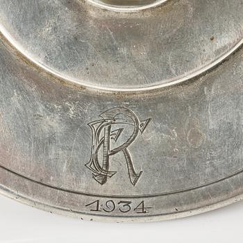 Sylvia Stave, burk med lock, modell 5278, C.G. Hallberg, Stockholm, 1933.