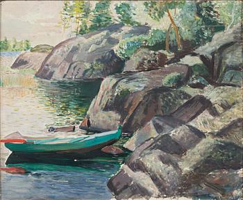 LEANDER ENGSTRÖM, oil on panel, unsigned.