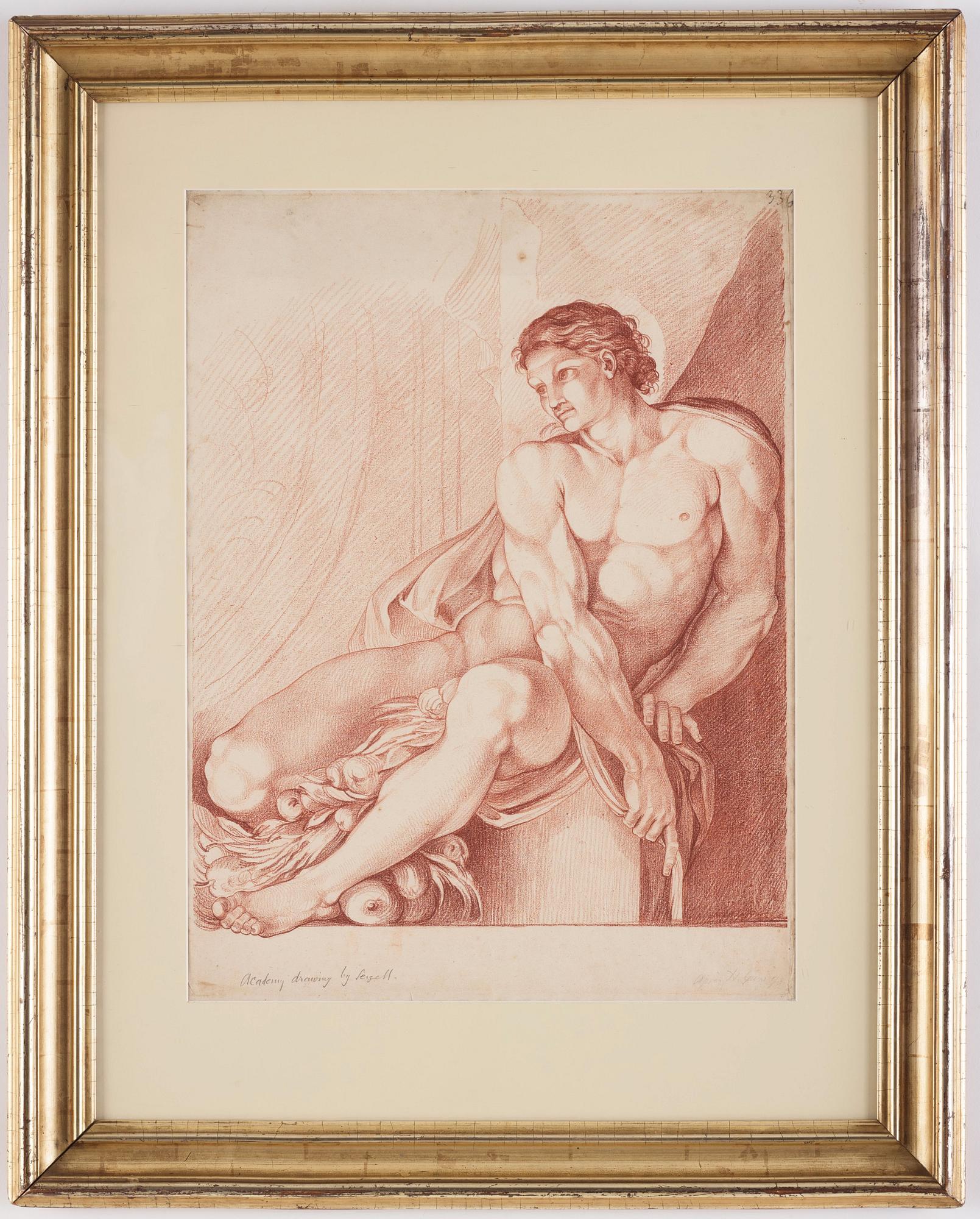 Johan Tobias Sergel, Motiv från Annibale Carraccis fresker i Palazzo
Farnese, Rom.