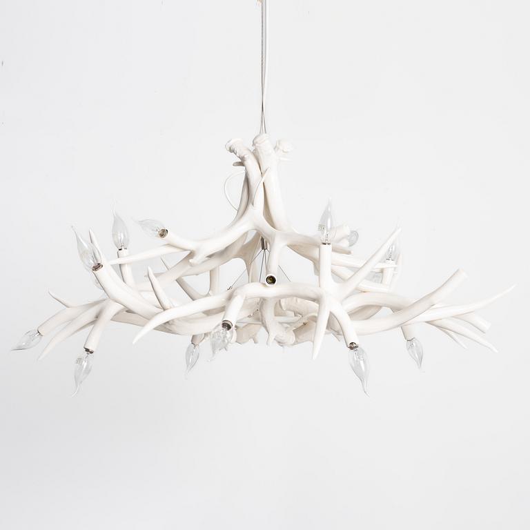Jason Miller, a 'Superordinate Chandelier 12 Antlers,' ceiling lamp, Roll & Hill, USA.
