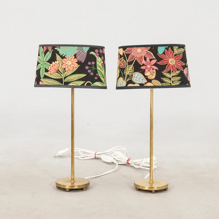 Table lamps, a pair from Falkenbergs Belysning/Aneta, late 20th century.