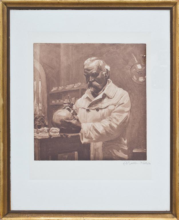 AKSELI GALLEN-KALLELA, heliogravyr, signerad.