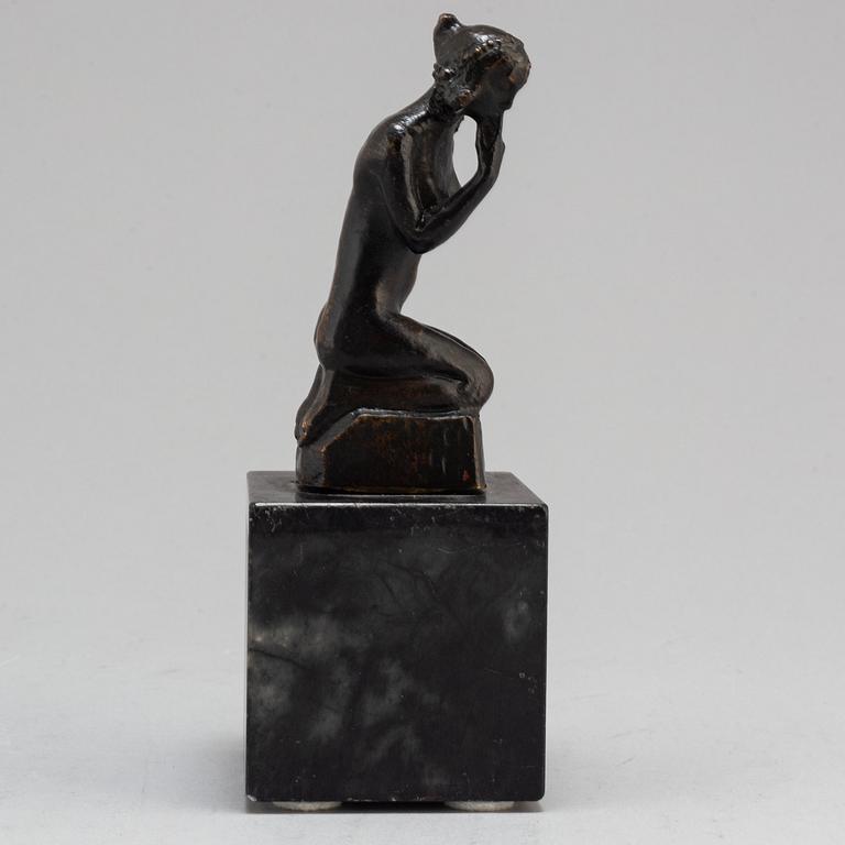 ALICE NORDIN, Sculpture, bronze. Signed with initials. Foundry mark. Height 11 cm.