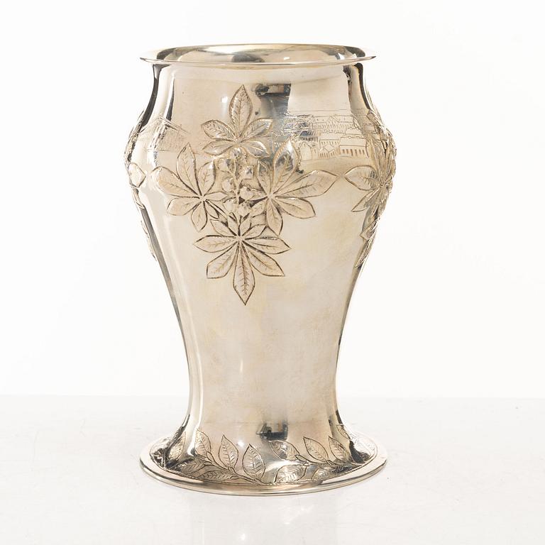 Guldsmedsaktiebolaget (GAB), vas, silver, jugend, Stockholm 1899.
