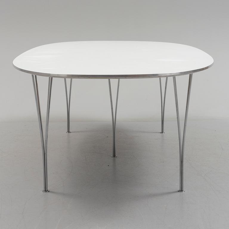 A "Superellips" table by Bruno Mathsson and Piet Hein for Fritz Hansen.