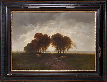 HEINRICH NEPPEL, olja på duk. Sign.