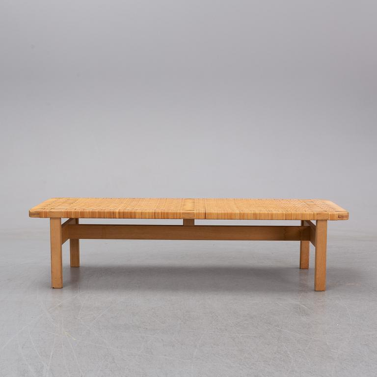 Børge Mogensen, an oak and rattan model 5272 bench, Fredericia, Denmark, 1950's-60's.