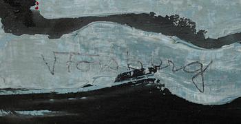 VIKING FORSBERG, olja på pannå, sign.