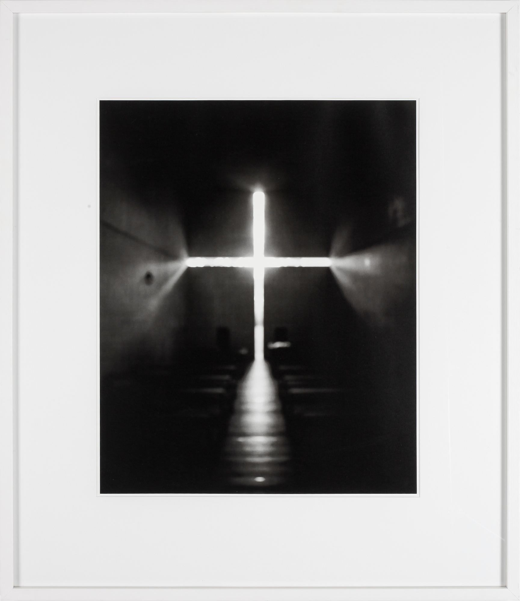 HIROSHI SUGIMOTO, offsetlitografi, (Tri-tone lithograph) "Origins of art", Church of Light, 1997.