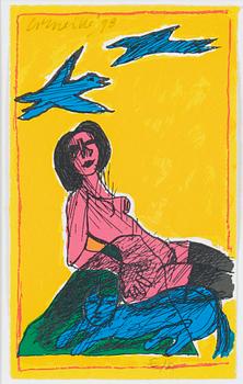 Beverloo Corneille, lithograph in colours, 1998, signed EA.