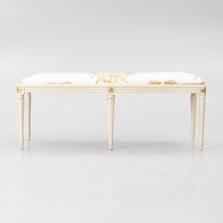 Bänk, gustaviansk stil, K.A Roos.