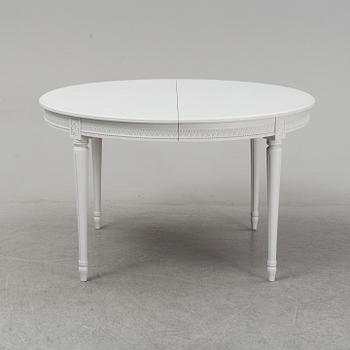 A Gustavian style dining table, second half of the 20th Century.