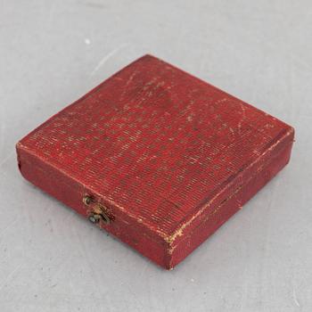 Carl XIII, medalj, Mauritz Frumerie, i etui.