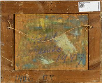 Edward Hald, I trädgården.