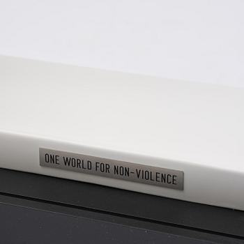 Carl Fredrik Reuterswärd, "One World for Non-Violence".