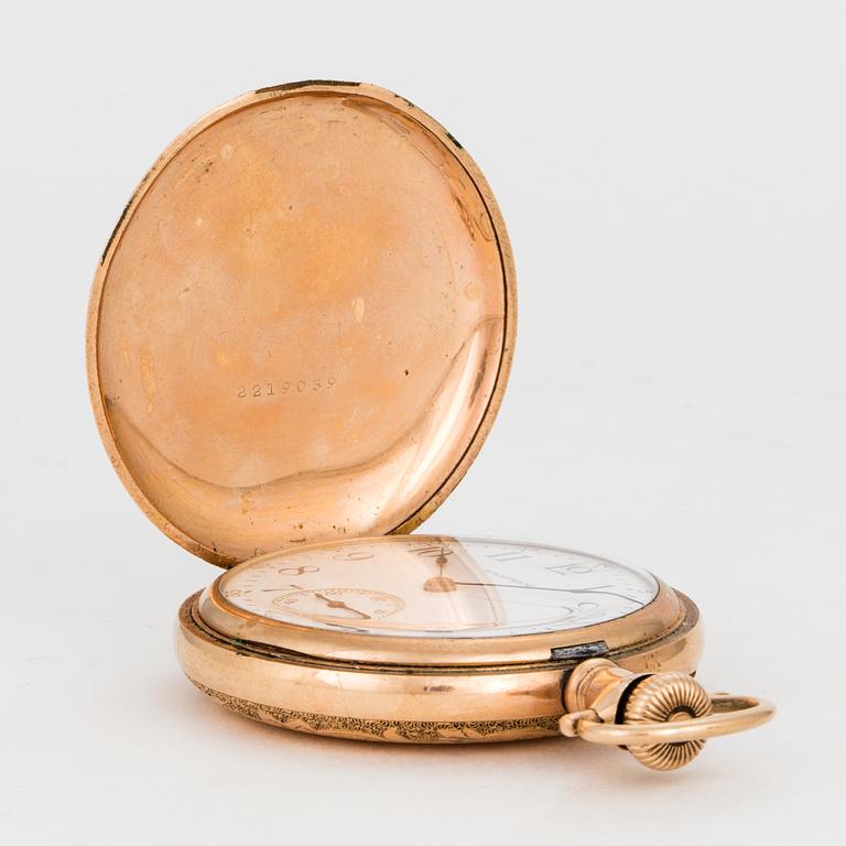 WALTHAM, pocketwatch, 50 mm, hunting case,