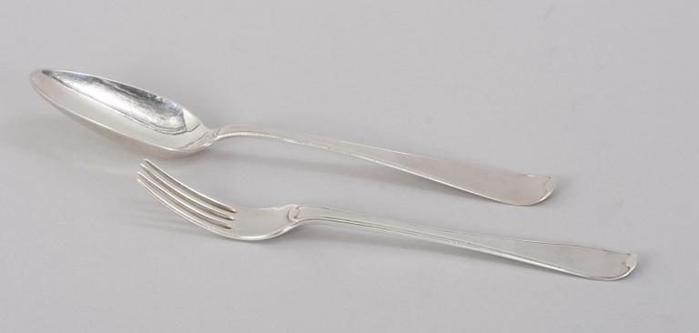SKED SAMT GAFFEL, silver, Arvid Floberg 1784 och 1795.