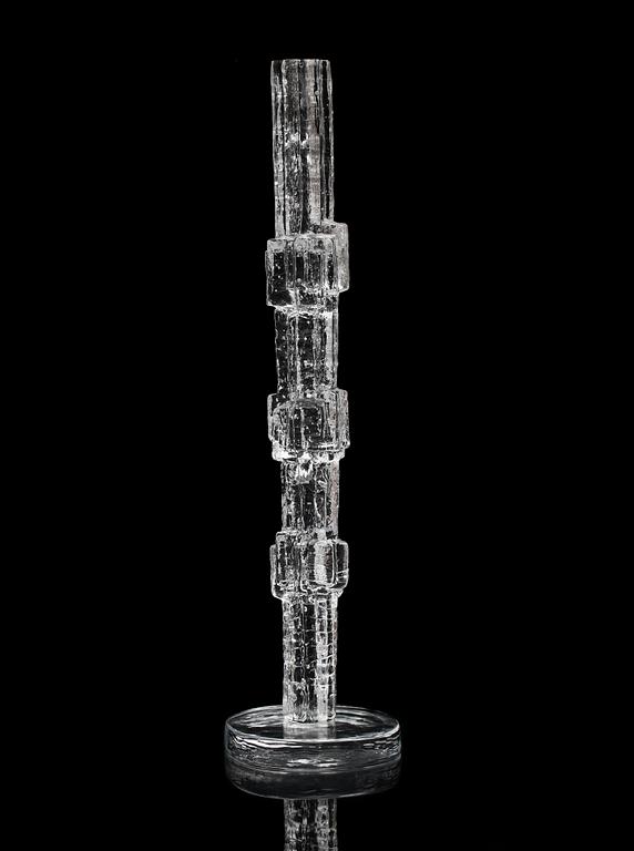 SKULPTUR, glas, Edvin Öhrström, Lindshammar, sign o dat 1988.