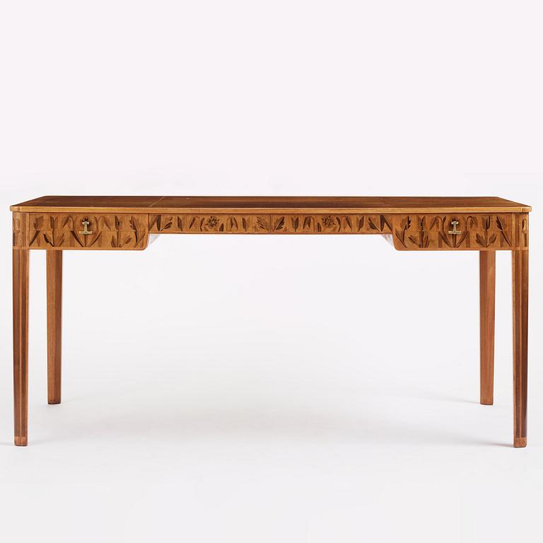 Carl Malmsten, a mahogany desk, Åtvidabergs Industrier, ca 1943.