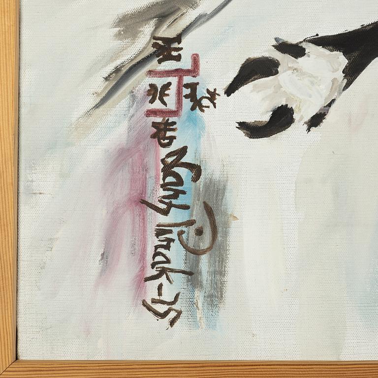 Lars Pirak, oil on canvas, signed.