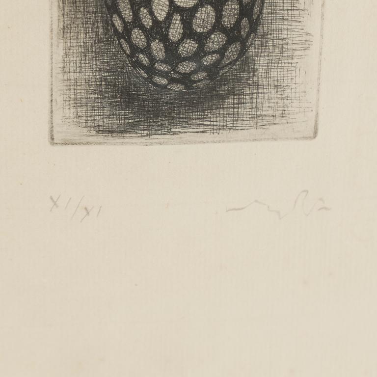 PETER SCHUYFF, etsning, signerad och numrerad XI/XI.