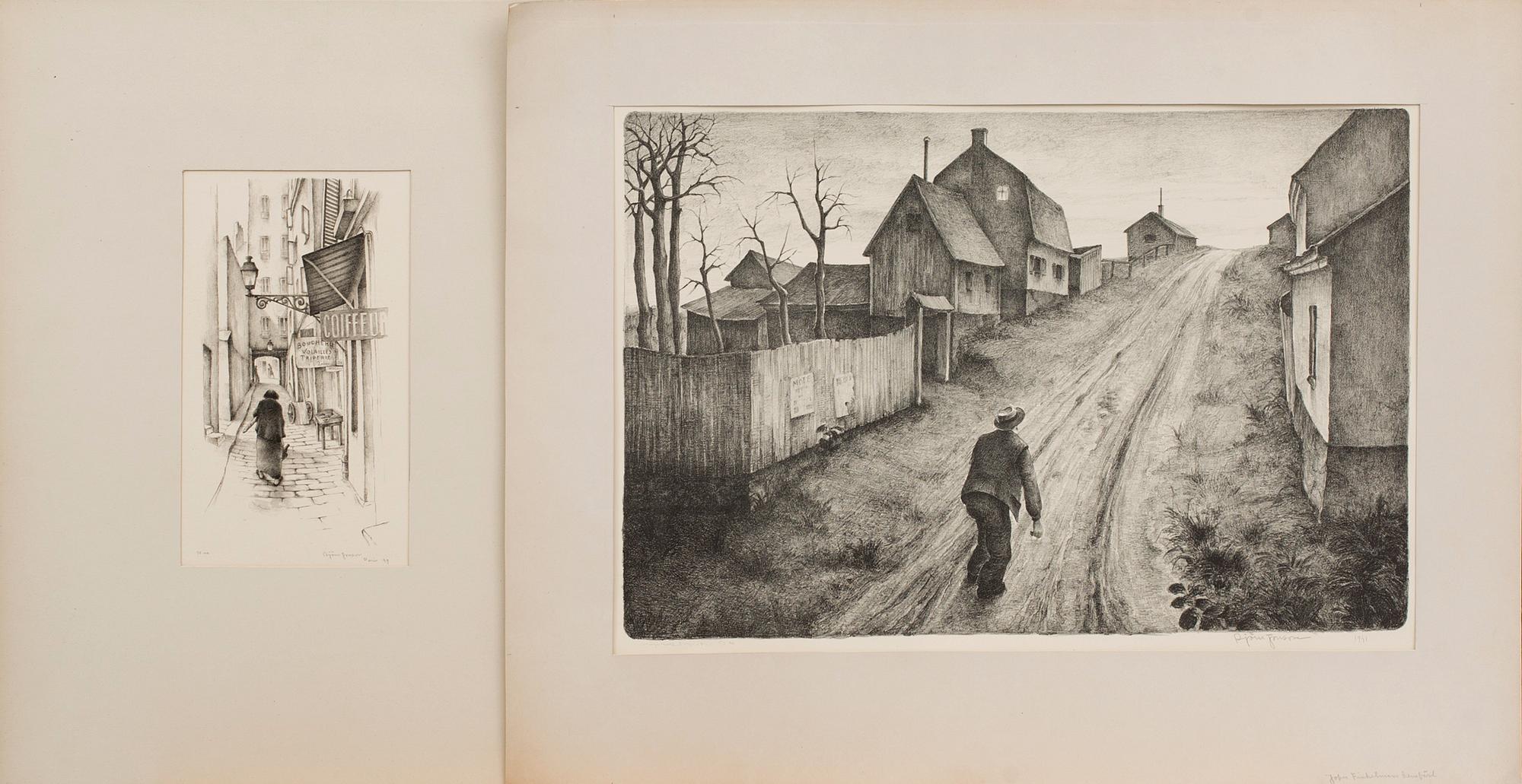 BJÖRN JONSSON, 4 lithographs, signed and numbered.