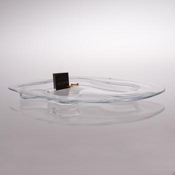 a centenary celebration glass dish signed and numbered "Alvar Aalto 100 1998 Iittala 235/1998".