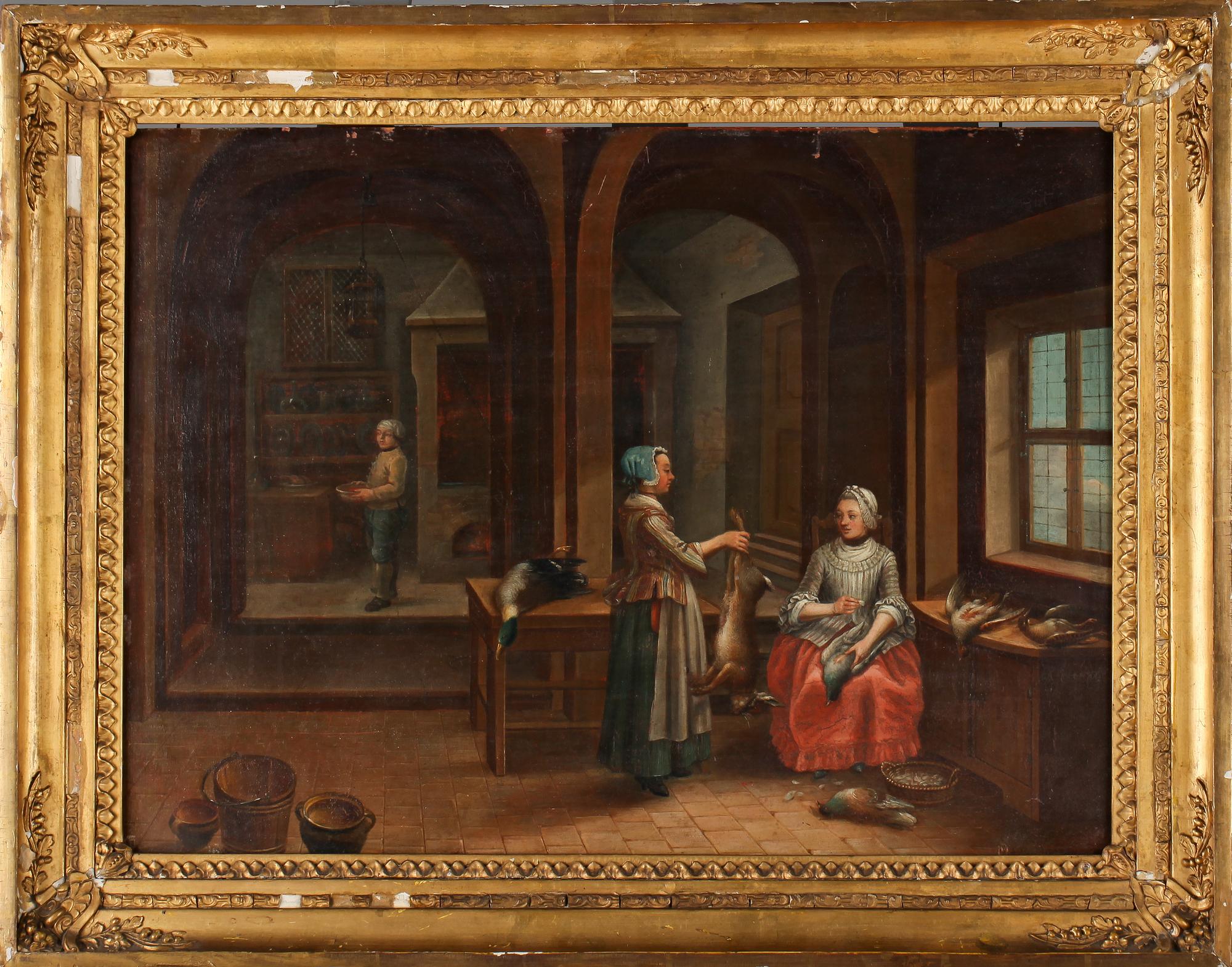 HEINRICH ADAM ELIAS BORNY, tillskrivna, ett par, olja på duk, signerade och daterade 1768 respektive 1769.