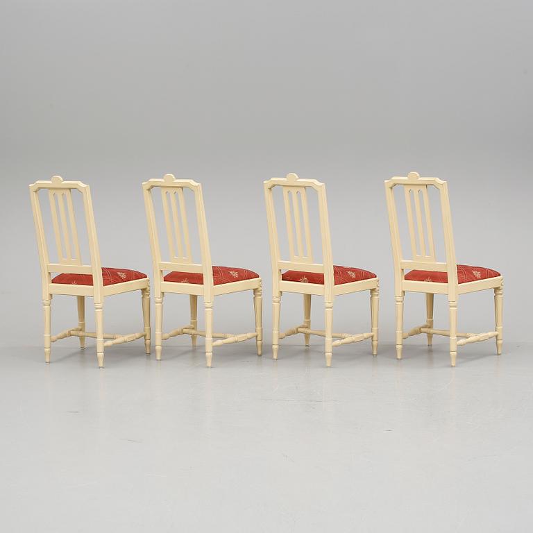 STOLAR, 4 stycken, gustaviansk stil, 1990-tal.