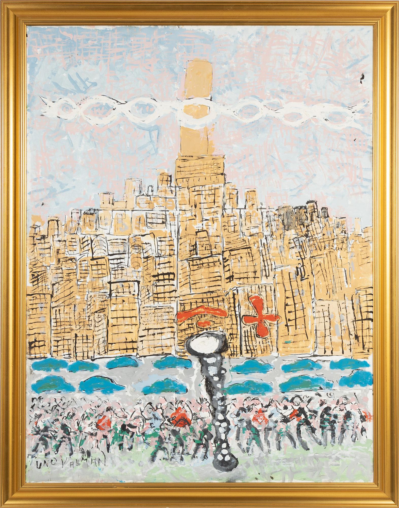 Uno Vallman, oil on canvas, signed.
