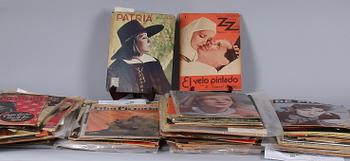 SAMLING TIDSKRIFTER, ca 120 st, om Greta Garbo, 1923-1972.