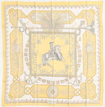Hermès, a 'Ludovicus Magnus' silk scarf.