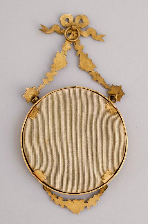 MINIATYRPORTRÄTT, porslin, 1900-talets första hälft.