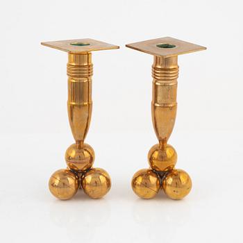 A four-piece brass writing set, Gusum, 20th century.