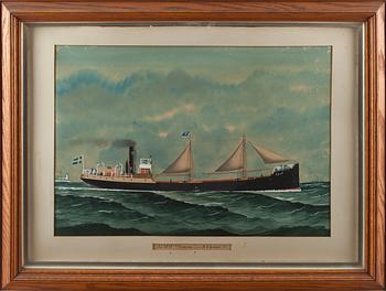 OKÄND KONSTNÄR, gouache. 1900-talets första del.