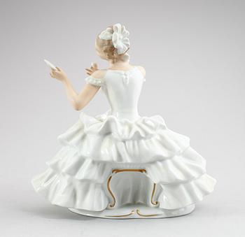 FIGUR, porslin, Wallendorf, 1900-talets mitt.