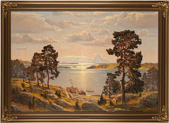 Karl Bergman, oil on canvas, signed.