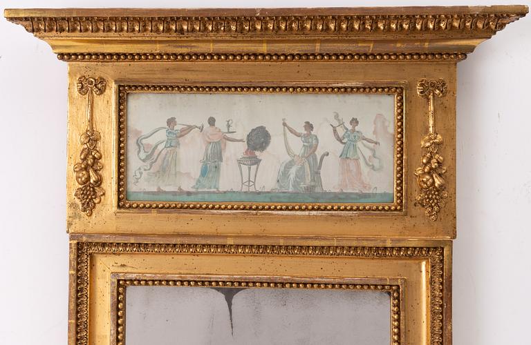 Mirror, Late Gustavian, late 18th century.